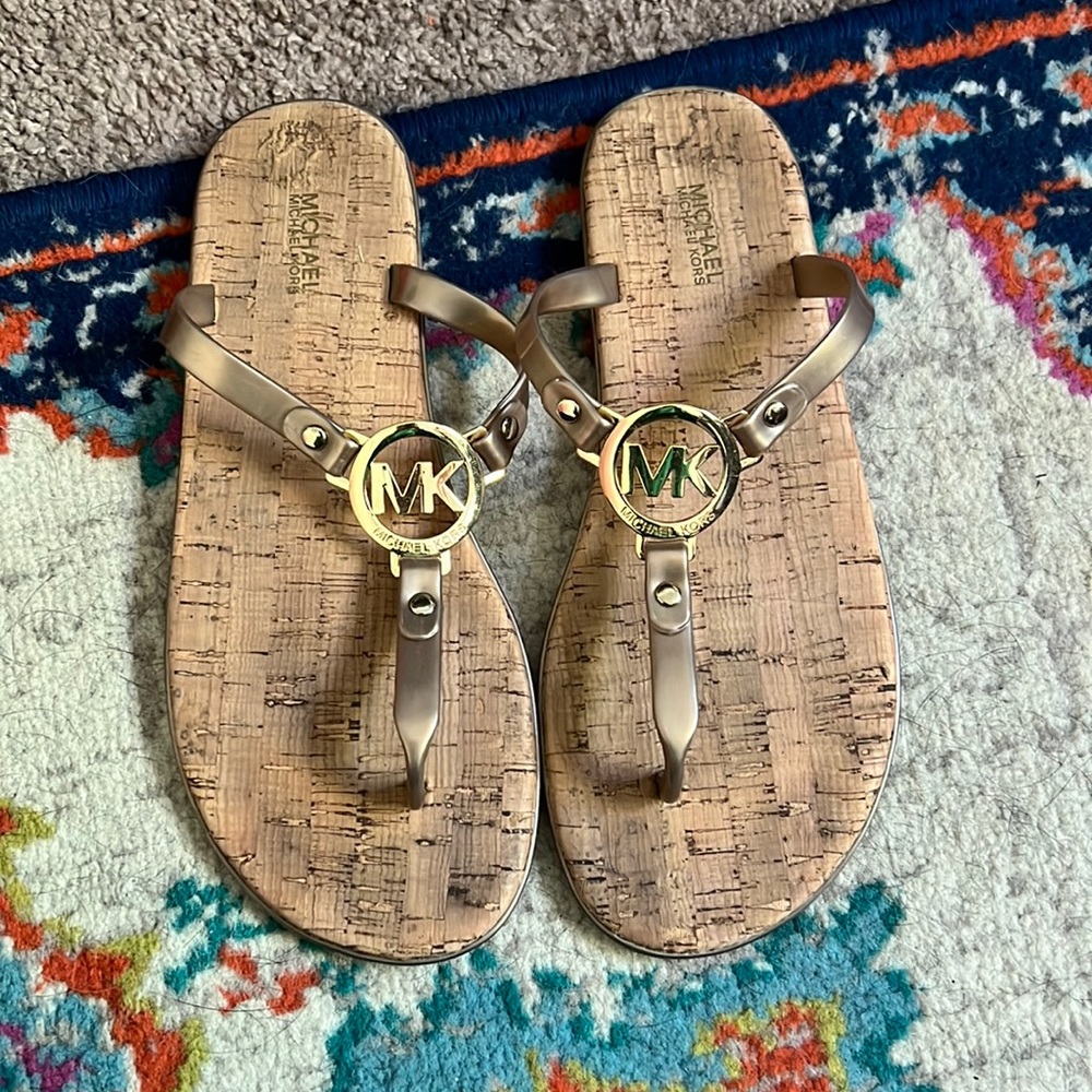 Michael Kors Gold Sandals